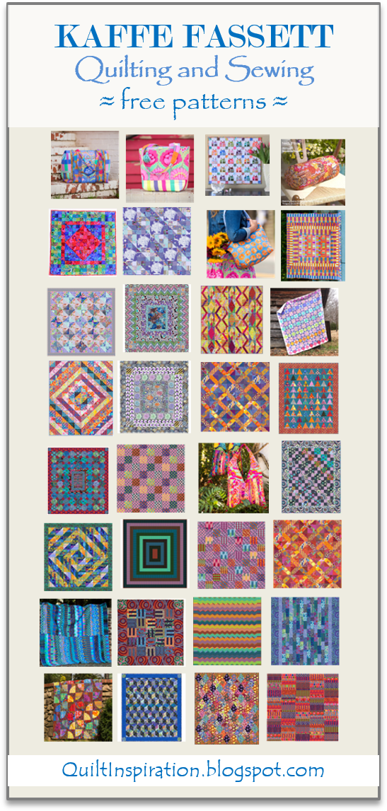 Quilt Inspiration: Free pattern day! Kaffe Fassett Quilting and Sewing