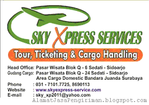 Alamat Sky Xpress Service Sidoarjo