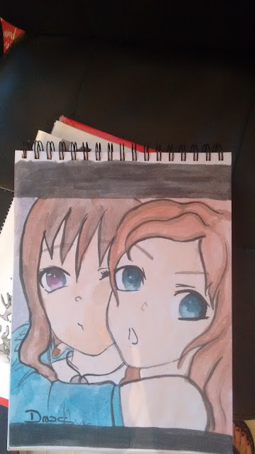 dibujo, watercolor, donuth life, yuri, carmen, draw, donuth, channel, 