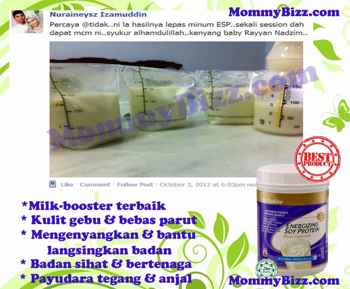 ESP Shaklee Bantu Tingkatkan Pengeluaran Susu Ibu