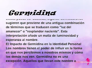 significado del nombre Germidina
