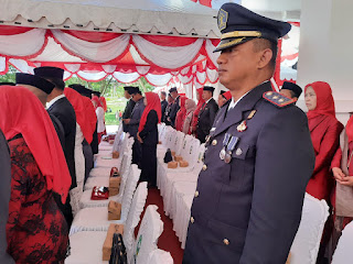 Karutan Kelas IIB Sinjai Hadiri Upacara Peringatan Detik Detik Proklamasi Kemerdekaan Republik Indonesia