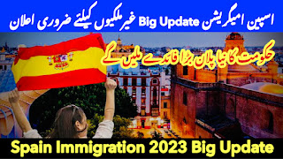 اسپین امیگریشن Big Update غیرملکیوں کیلئے ضروری اعلان