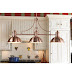 Copper Kitchen Lighting / Green Patina Copper Pendant Lamp Shade Copper Kitchen Lamp Kitchen Island Lighting Copper Ceiling Lamp Shades / Empire lights #modern #kitchen #light #fixtures #modernkitchenlightfixtures these clear cylindrical lights draw focus on their elegant metal finishes with braided metal flex and copper or zinc metal.