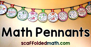 Math Pennants | Scaffolded Math and Science