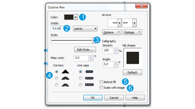 Tahapan Mengatur Outline Manual di CorelDraw