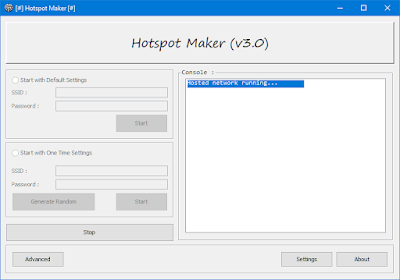 Hotspot Maker v.3.0 2023 Captura de Pantalla Windows