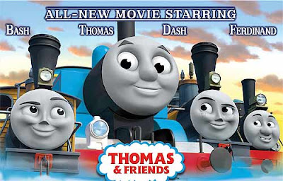 Kids 2010 Thomas the tank engine misty island rescue DVD movie with humorous Bash and Dash trains