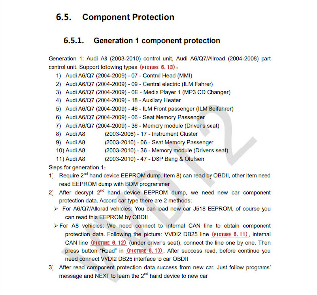 vvdi2 Remove VW Audi Component Protection 1