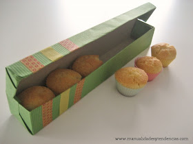 Idea regalo: Caja de pasteles / Boîte à cadea avec gâteaux / Gift box cup cakes
