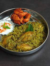 Herbal Chicken Briyani, Mooligai Kozhi Biriyani