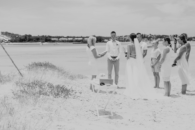 noosa sand island wedding