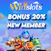 Bergabung di Winslots Sekarang! Bonus New Member 20% dengan Deposit Minimal 10 Ribu!