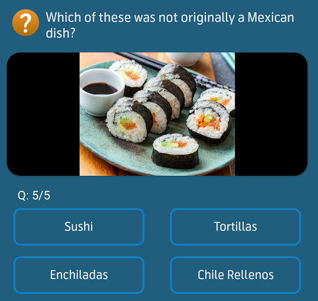 Which of these was not originally a Mexican dish?