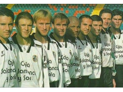 Presentación de los nuevos jugdores de la Unión Deportiva Salamanca 1996-1997
