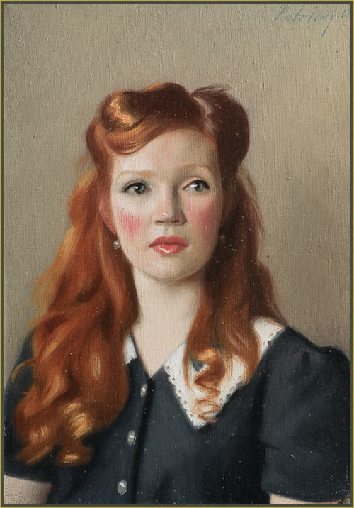 Red hair in Paintings: Women with very long red hair