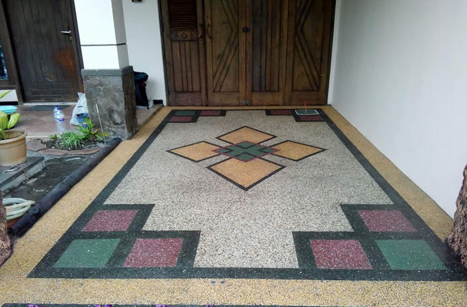 Desain gambar motif batu  alam sikat Ampyangan JASA 