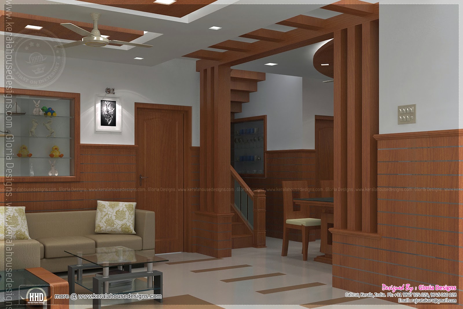 Home interior designs by Gloria Designs Calicut Kerala 