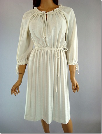 Cream Boho Vtg dress 3