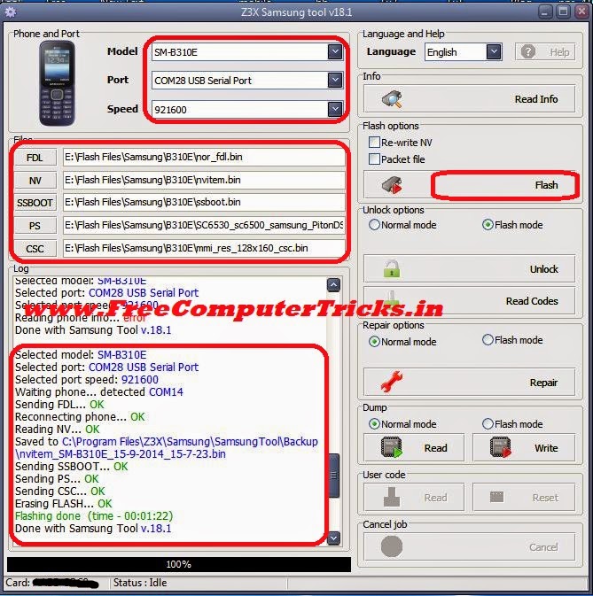 How to Flash Samsung B310E With Z3x - mobileexpert9