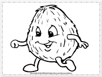 coloring pages of a coconut