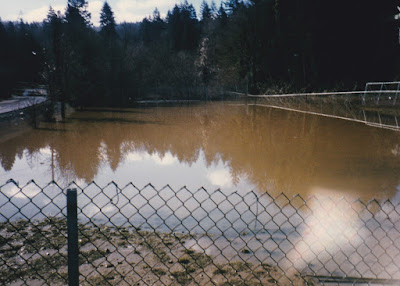 Flooding Aftermath in Rainier, Oregon, in February, 1996