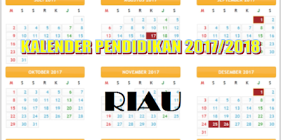 Kalender Pendidikan Tahun Pelajaran 2018/2019 Provinsi Kepulauan Riau