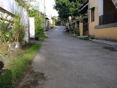 living in a village in Bali