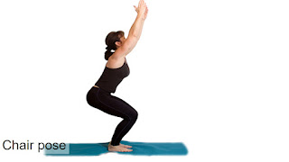 Best yoga for women to make her bone strong, Chair pose