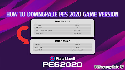 How to Downgrade PES 2020 Game Version