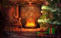 Pinitos y arbolitos de Navidad con escenarios navideños