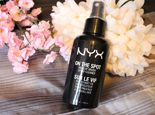 nyx on the spot makeup brush cleaner spray 