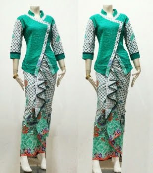 model drees panjang kain embos