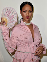 Image result for pictures from rihanna as she walks the runway for her puma collaboration