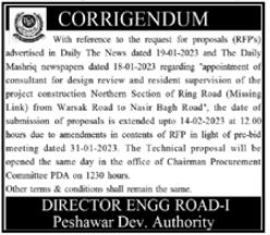 Latest Peshawar Development Authority Consultant Posts Peshawar 2023