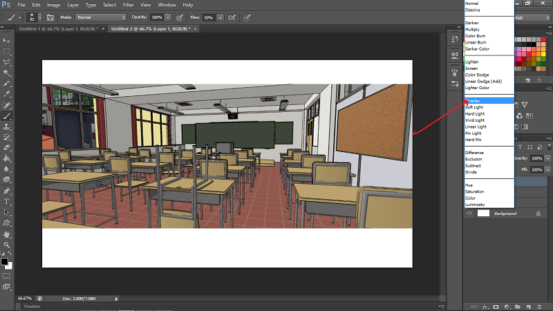 Cara membuat background anime dengan sketchup dan 