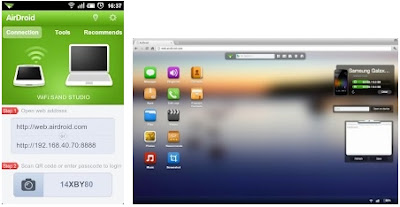 APP ANDROID PER CONTROLLARE DISPOSITIVI ANDROID DAL BROWSER DEL PC