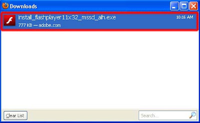 Tahap 3 Cara Install Adobe Flash Player