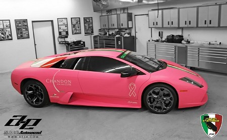 Lamborghini Murcielago màu hồng