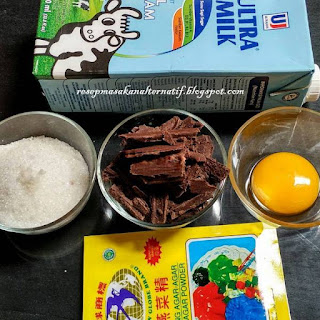 Resep Membuat Puding Coklat Susu Saus Buah