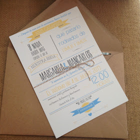 Nuestras invitaciones. Invitaciones de una boda DIY