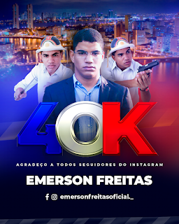 Criação de Banner de Aniversário do Digital Influencer Emerson Freitas de Recife