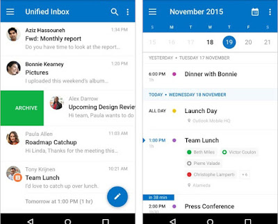 outlook para android correo y calendario