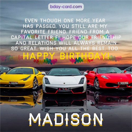 happy birthday madison images