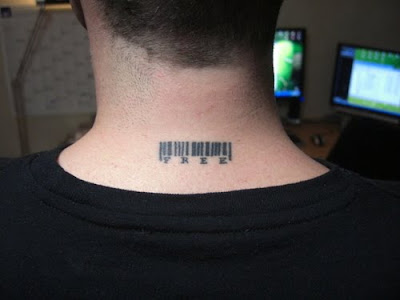 small tattoos in barcode tattoo design for neck tattoos