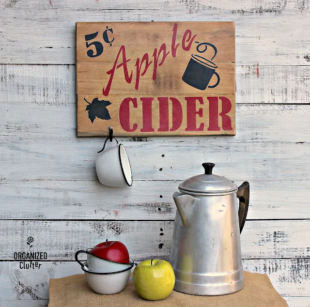Apple Cider Cutting Board Sign