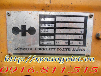 Xe nâng hàng FG20-7 là xe nâng gas có tải trọng 2 tấn