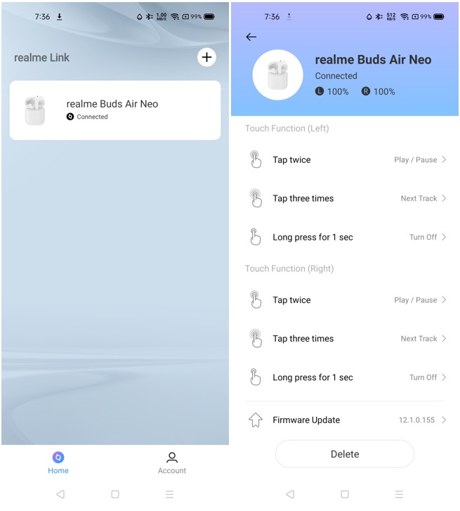 realme Buds Air Neo - realme Link