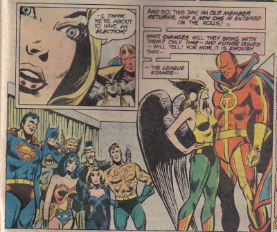 How short is Hawkgirl?  Well, when she's flying at you with a mace, she looks a lot taller...