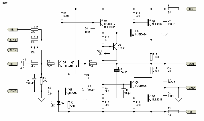  skema  skema  elektronika Skema  power  amplifier 